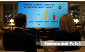 INFLUENCE DE LA FRANCE partie 3 - MultiPol 360 La politique poursuivie par E. Macron se traduit par une diminution de l’influence de la France à l’étranger confirme un sondage exclusif. Partie III