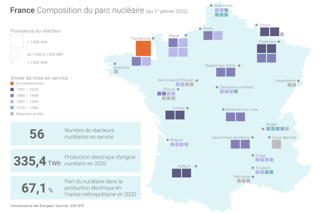 carte-france-nucleaire-2022-zoom - MultiPol 360 Rendez l’électricité aux Français !