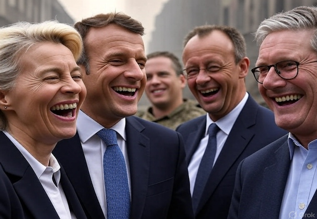 La médiocrité de Macron, Starmer, Merz, von der Leyen : une Europe en danger