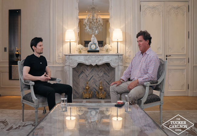 Pavel Durov se confie à Tucker Carlson et déballe tout