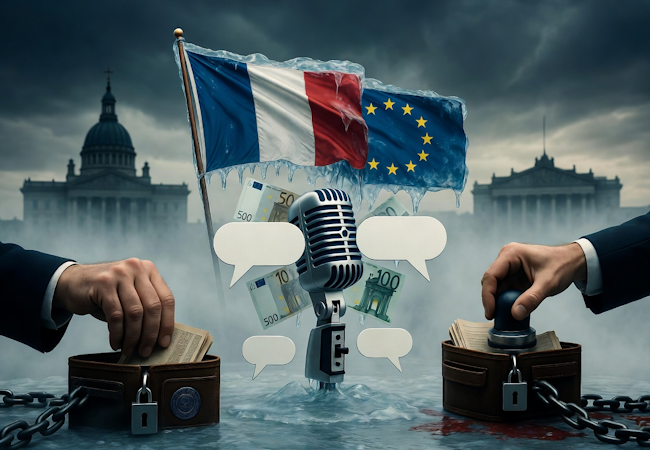Le gel administratif des fonds, nouvelle arme contre la liberté d’expression