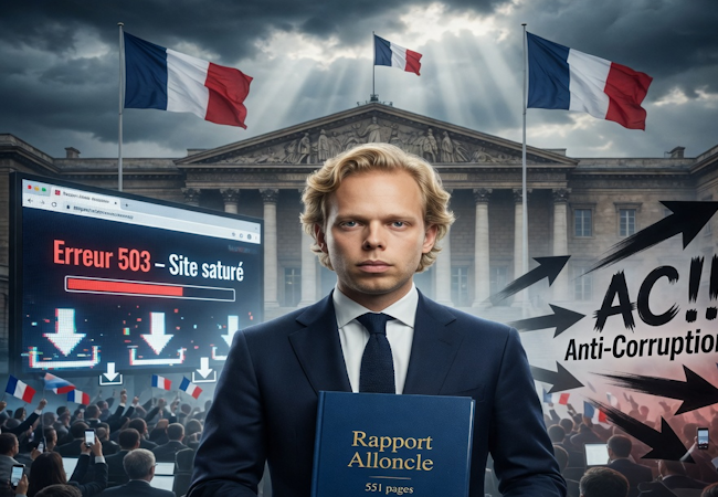 Rapport Alloncle : le site de l’Assemblée nationale s’effondre sous le poids du débat