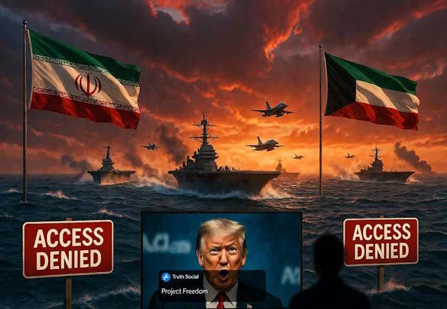 Trump humilié au Moyen-Orient : l’Arabie saoudite et le Koweït sabordent le « Project Freedom » dans le détroit d’Ormuz